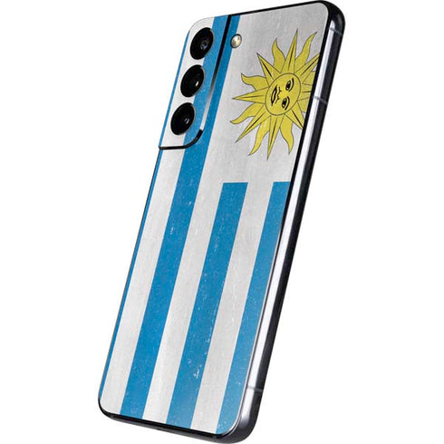 Uraguay Flag Distressed Galaxy S22 Skin